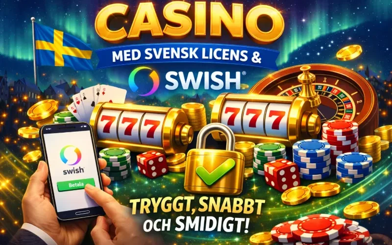 Casino med svensk licens och Swish – tryggt, snabbt och smidigt